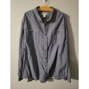 Duluth Trading Men's Relaxed Fit 100% Cotton Long Sleeve Button Down Shirt 3XLT